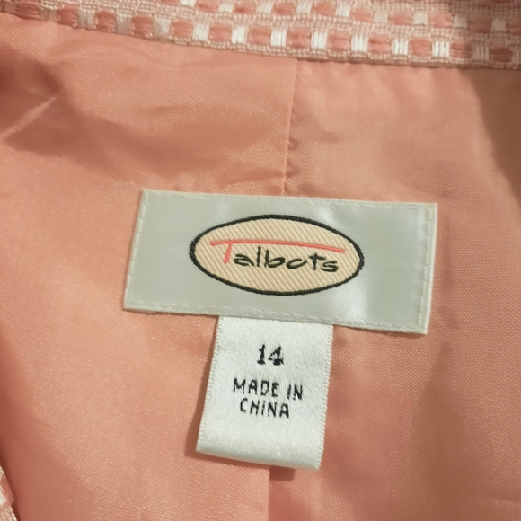 Talbots Pink Women's Blazer Size 14 - Picture 6 of 13